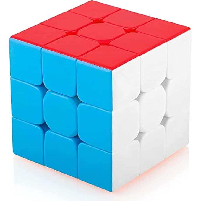 SPEED MAGIC CUBE STICKERLESS 3X3 3X3X3 SMOOTH MAGIC CUBE 3D TWIST BRAIN TEASERS STOCKING FILLER TOY - Image 1